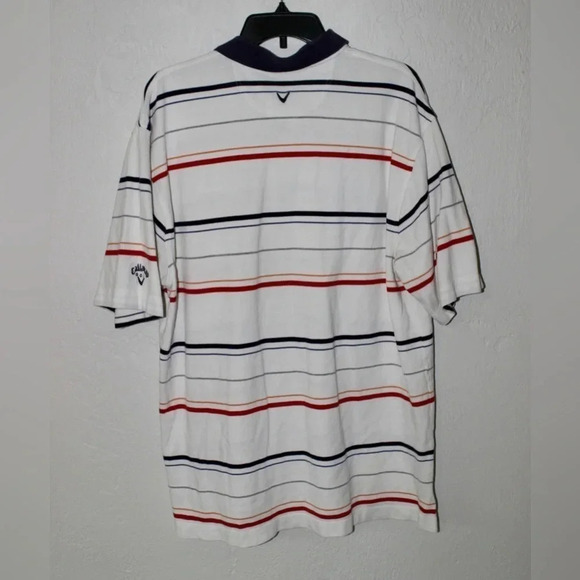 Men’s Callaway Golf Striped Polo Shirt Size XL - Picture 5 of 10